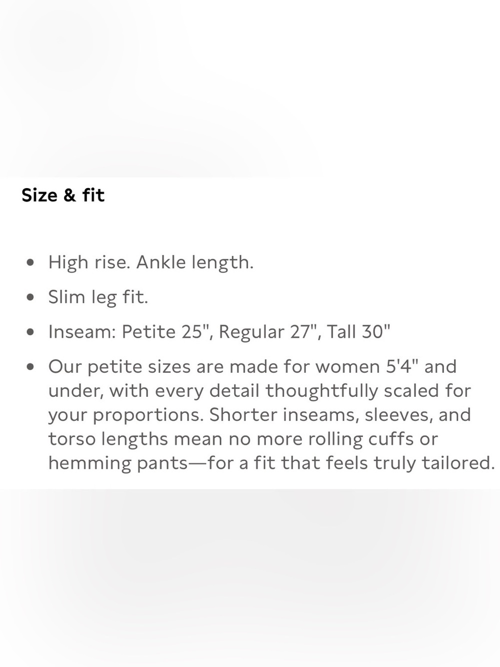 Banana Republic Women’s Sloan Black Straight-Leg Dress Pants - Picture 9 of 9